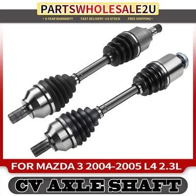 2x Front Left & Right CV Axle Assembly for Mazda 3 2004-2005 L4 2.3L Auto trans - Image 1 of 4