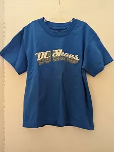 DC BLUE SHORT SLEEVE T SHIRT  BOYS SIZE SMALL 6 8 - Picture 1 of 2