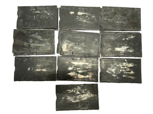 Folmer Schwing Graflex Film Magazine Plate Number Exposure Septum 4x3 Set of 16 - Picture 1 of 13