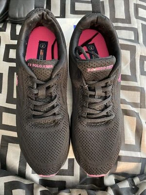 Polo Assn. de Estados Unidos usado Zapatos deportivos negros con cordones para mujer talla 11 MEDIANOS Foto 1 de 4