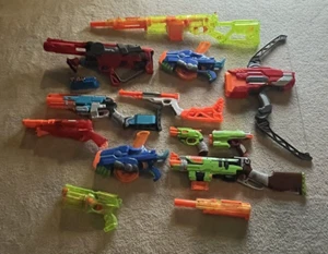 Lot of 10 Vintage Nerf & Boom CO Blasters & Parts 2009-2015 Tested RARE - Picture 1 of 6