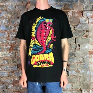 T-shirt da uomo Fenchurch Snake Club maniche corte nera taglia S, M, L - Foto 1 di 3
