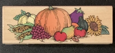 Hero Arts 秋季赏金橡皮图章玉米向日葵南瓜收获 — 第 1/3 张图片