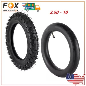Tubo interior de neumático 2,5x10" 2,50-10 para moto de cross Honda CRF50 XR CRF 50 SDG 107 EE. UU. - Imagen 1 de 10