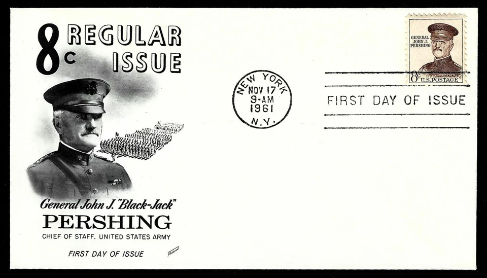 USA, SCOTT # 1214, FLEETWOOD FDC COVER OF 1961 GENERAL JOHN PERSHING - Image 1 of 1