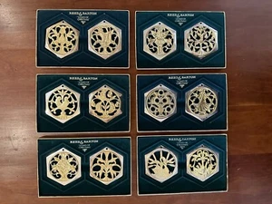 Reed & Barton 12 Tage Weihnachten - Baumschmuck KOMPLETTSET... Silber/Gold - Bild 1 von 22