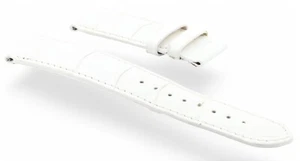 20mm Genuine JACOB & Co. White Crocodile Leather Watch Strap Band 20-18mm - Picture 1 of 7