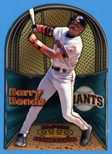1998 Pacific Crown Collection In The Cage Barry Bonds Die-cut Baseball Card