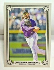 Brendan Rodgers 2021 Topps 582 Montgomery Club Lost Vault Design #4 SP - ROCKIES