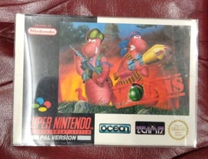 SNES Worms, Complete With Case Protector. Some Box Damage. Open To Offers. - Picture 1 of 12