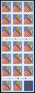 US #2920c 32¢ Flag Porch Pl V11111 small date convertible booklet (20-2920b sgl) - Picture 1 of 1