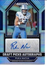 PUKA NACUA 2023 PANINI PRIZM DRAFT ROOKIE SILVER PRIZM AUTO AUTOGRAPH RC SP RAMS