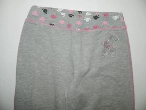 FULL TILT Tilly's girls Gray BLING SKULL Capri Crop Sweat PANTS* M Medium - Picture 1 of 2