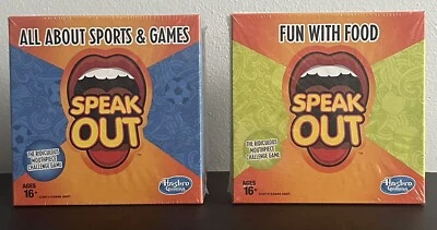 NEW Hasbro Speak Out Fun With Food & All About Sports & Games Expansion Packs - Image 1 of 2