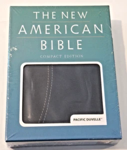 The New American Bible Compact Edition Leatherette Black/Blue Oxford -NEW Sealed - Foto 1 di 9