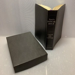 Vintage 1962 Nave's Topical Bible (Daumen indiziert Southwestern mit Quittung) NEU IN BOX - Bild 1 von 15