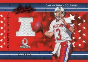 DAN MARINO ( WHITE ) PRO BOWL JERSEY RED CARD DOLPHNS HOF QB #122/125 - Afbeelding 1 van 2