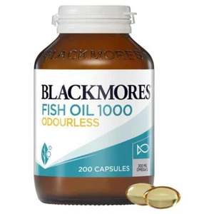 Blackmores Odourless Fish Oil 1000mg 200 Capsules - Picture 1 of 7