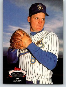 1992 Stadium Club #411 Jim Austin RC Rookie Brewers