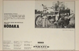 1965 Hodaka Ace 90 Print Ad National Trail Race Championship - Picture 1 of 1