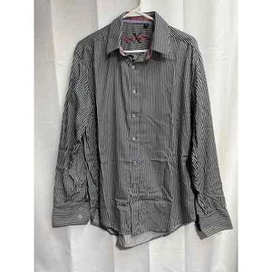 Robert Graham Langarm Flip Manschette Knopfleiste Größe Large 100 % Baumwolle - Bild 1 von 5