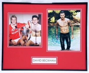 David Beckham Signed Framed 16x20 Photo Set - Picture 1 of 2
