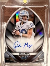 🔥2023 Bowman Chrome University Drake Maye Auto On Card Ink Die-cut #’d/50 NC🔥