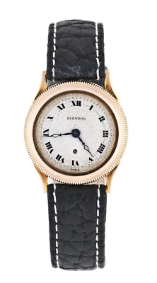 Harwood Sólido Oro Amarillo 9K Años 30 1er Reloj Automático - Hecho en Suiza Foto 1 de 4