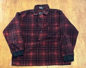 Vintage Polo Ralph Lauren 1/2 Knopf Fleece Jacke Medium Holzfäller Hergestellt in den USA - Bild 1 von 5