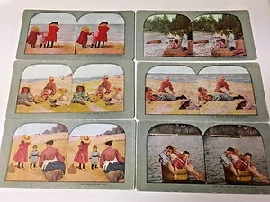 STEREOCARDS OF  CHILDREN   PLAYING  QTY 6  LOT 3 - Picture 1 of 6