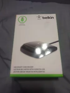 Belkin USB Smart Card Reader Compatible Class A/B/C CAC Compatible New Open Box - Picture 1 of 4