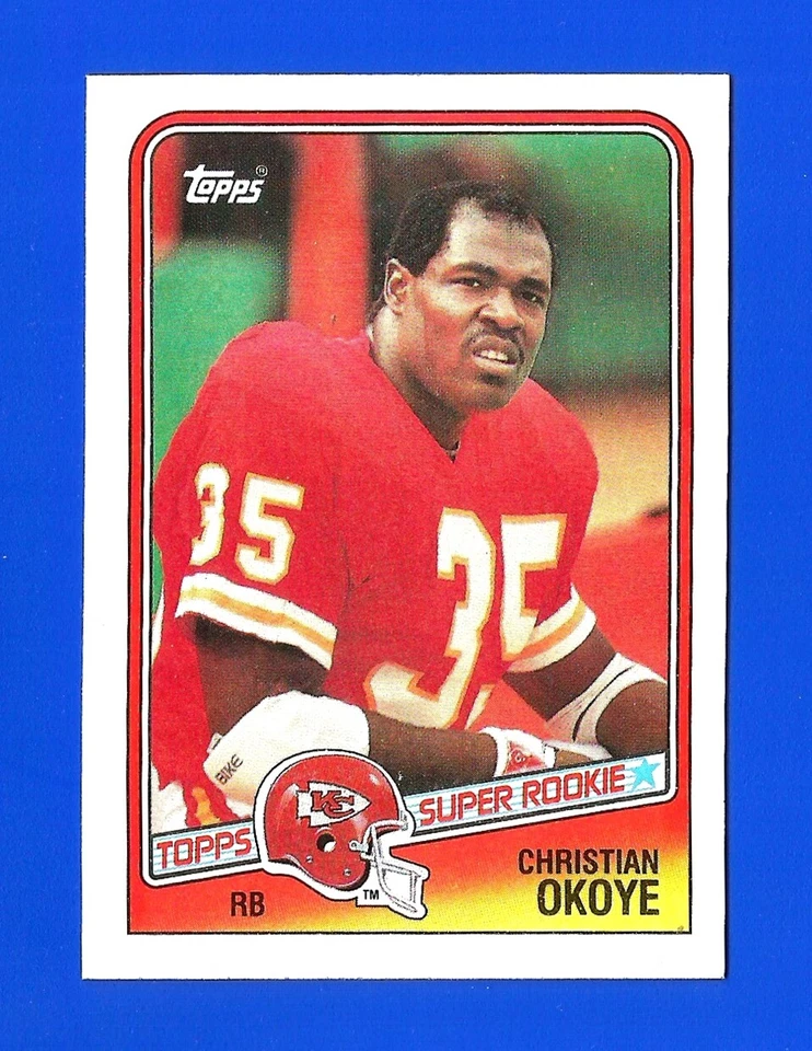 1988 Topps FOOTBALL #363 CHRISTIAN OKOYE RC NM-MINT KANSAS CITY CHIEFS (SB1) - Image 1 of 1