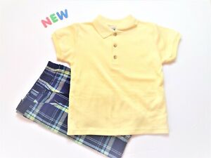 Toddler Kids Baby Boys Clothes Size 4T NWOT Good Lad Yellow Polo Shirt Shorts