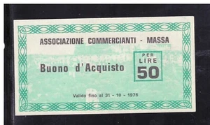 Buono D'Acquisto Ascom Massa Lire 50 1976 - Picture 1 of 1
