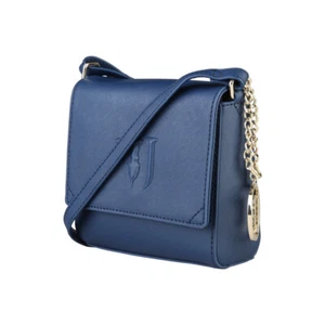 Trendy Trussardi Jeans Clutch Umhängetasche Damentasche Blau klein Crossbody neu - Bild 1 von 5