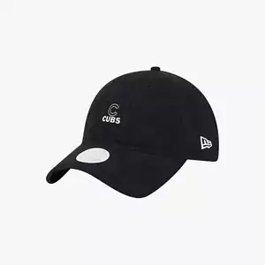 New Era x MLB Chicago Cubs Suede Patch 's 9TWENTY Adjustable Hat Black - Picture 1 of 8