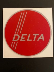 Vintage Delta 3 Streifen Aufkleber 3,37" - Bild 1 von 2