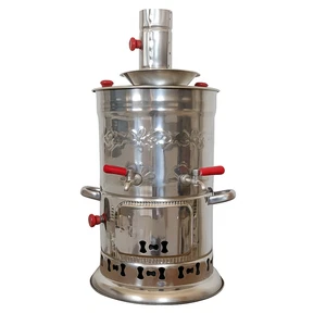 Samowar Edelstahl 3.5L mit Holzkohle für Tee Outdoor Camping 🔥 - Bild 1 von 4