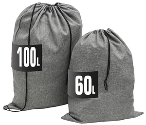 100l Wäschesack Groß XXL + 60l Wäschesammler Reise - Wäschesack mit Kordelzug - Bild 1 von 10
