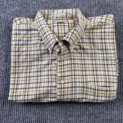 Cutter & Buck Mens 4XB/4TG Button Up Short Sleeve Plaid Casual Shirt - Image 1 of 4