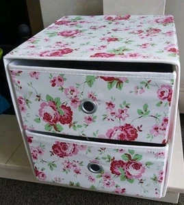 Ikea Flarra Rosila Drona Floral storage Boxes - 2 X Drawers for Kallax unit - Picture 1 of 1