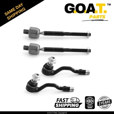 Kit de extremo de varilla de amarre interior y exterior delantero de 4 piezas para BMW X6 2008-2014 2007-2013 BMW X5 Foto 1 de 4