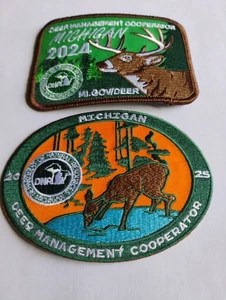2024 & 2025 MICHIGAN SUCCESSFUL DNR DEER HUNTING PATCHES - BEAR - TURKEY - ELK - Picture 1 of 4