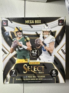 2024 Panini Select Football Mega Box Black & Red Prizm Shock Sealed - Bild 1 von 2