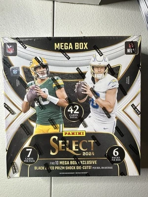 2024 Panini Select Football Mega Box Black & Red Prizm Shock Sealed - Image 1 of 2