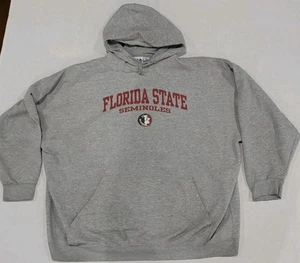 Florida State Seminoles FSU NCAA Majestic Hoodie Gray Size 5XL - Picture 1 of 6