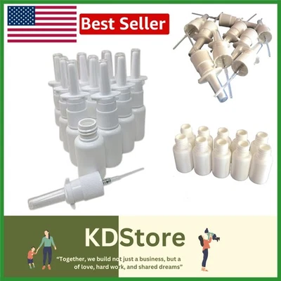 Paquete de 10 botellas de spray nasal reutilizables de 20 ml - duraderas, precisas, ecológicas Foto 1 de 4