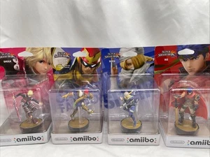 Captain Falcon Ike Shulk Sheik (Zelda) Super Smash Bros Amiibo Nintendo Figures - Picture 1 of 12