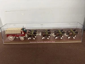 1995 ERTL Budweiser Clydesdale Eight Horse Hitch In Protective Case NO BOX - Picture 1 of 8