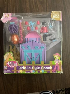 Vintage Polly Pocket Ride in Style Ranch Pferd Ponystall Stall Neu Zubehör - Bild 1 von 6